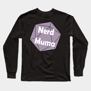 Nerd Muma Dice (purple) Long Sleeve T-Shirt